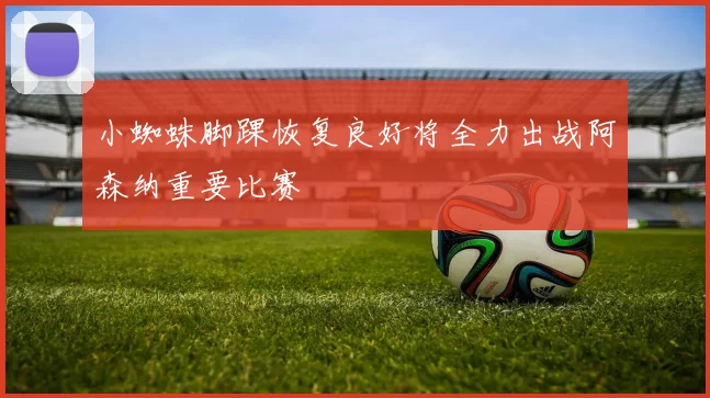 小蜘蛛脚踝恢复良好将全力出战阿森纳重要比赛